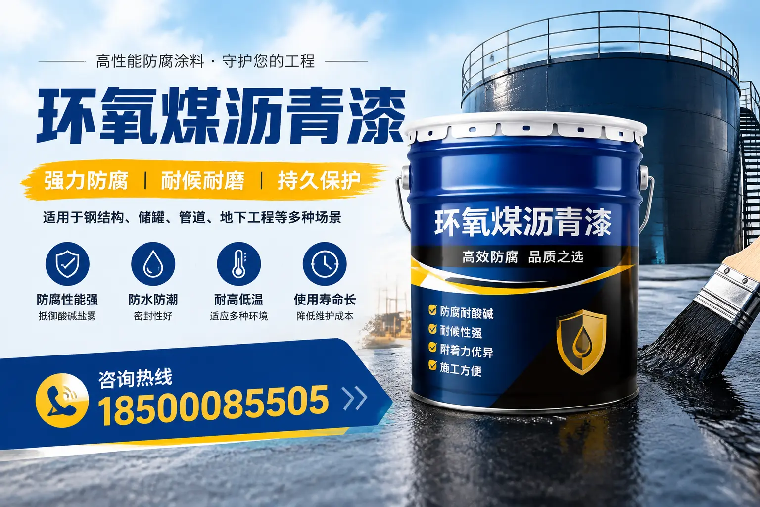 环氧煤沥青漆在工业中的应用,无锡企业的选择